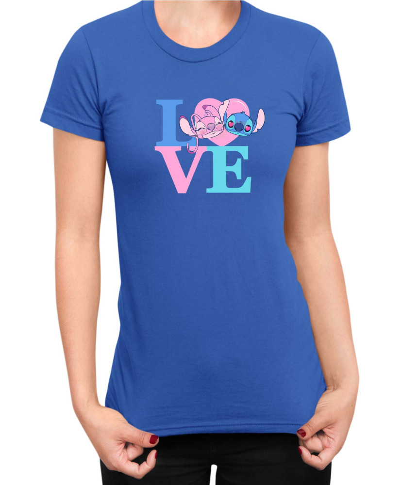 Дамска Тениска Lilo And Stitch Angel Love Stitch
