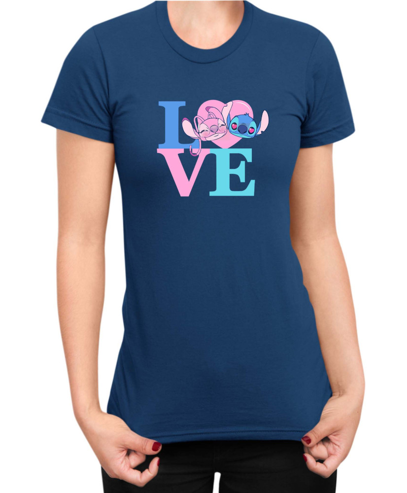 Дамска Тениска Lilo And Stitch Angel Love Stitch
