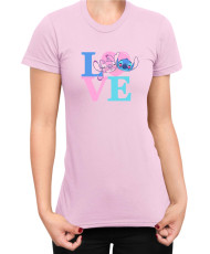 Дамска Тениска Lilo And Stitch Angel Love Stitch
