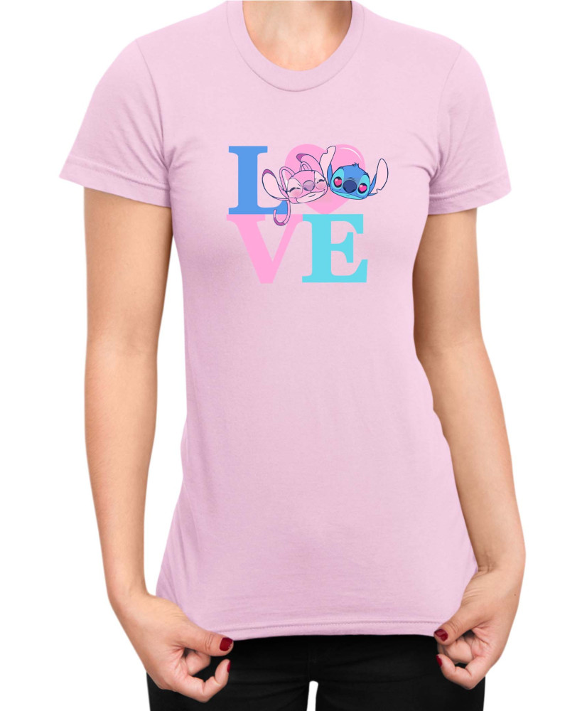 Дамска Тениска Lilo And Stitch Angel Love Stitch