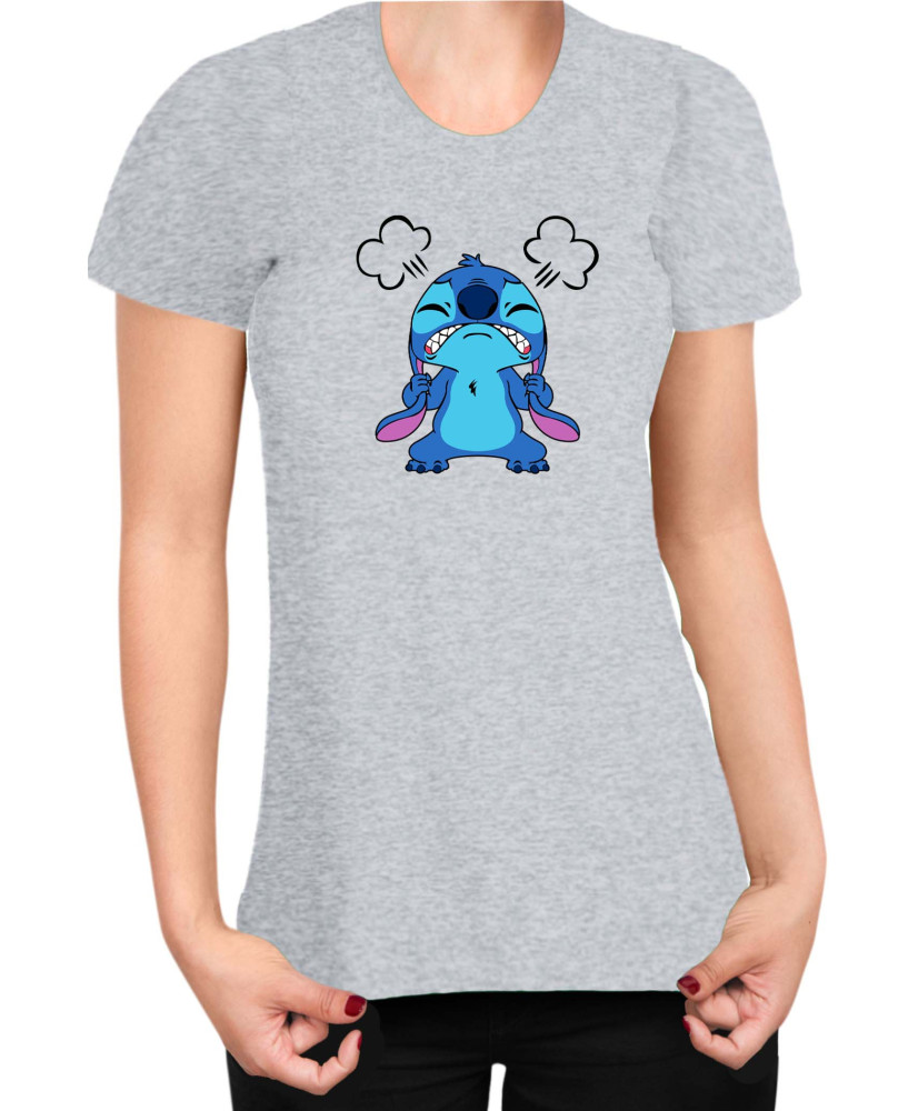 Дамска Тениска Lilo And Stitch Angry Stitch 01
