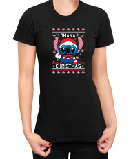 Дамска Тениска Lilo And Stitch Christmas Onana