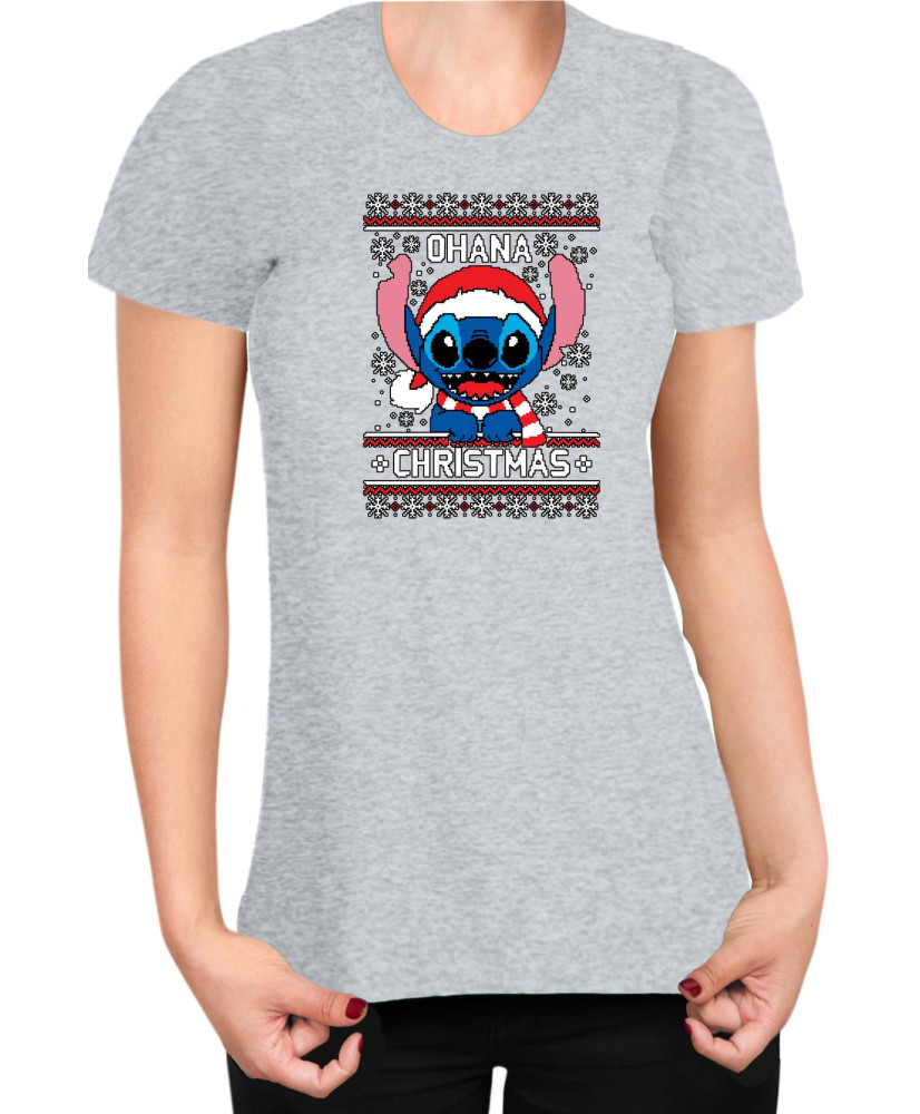 Дамска Тениска Lilo And Stitch Christmas Onana Дамска Тениска Lilo And Stitch Christmas Onana