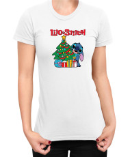 Дамска Тениска Lilo And Stitch Christmas Stitch 01
