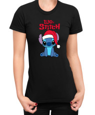 Дамска Тениска Lilo And Stitch Christmas Stitch 02