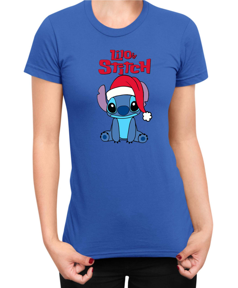 Дамска Тениска Lilo And Stitch Christmas Stitch 02 Дамска Тениска Lilo And Stitch Christmas Stitch 02