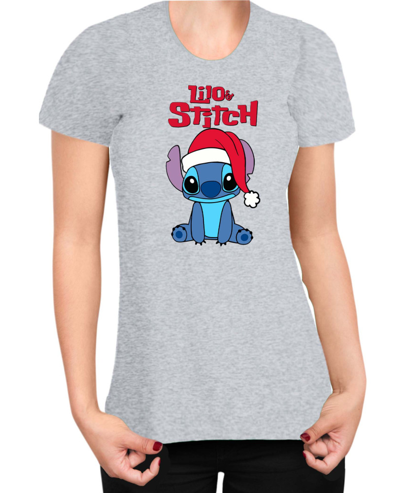 Дамска Тениска Lilo And Stitch Christmas Stitch 02 Дамска Тениска Lilo And Stitch Christmas Stitch 02