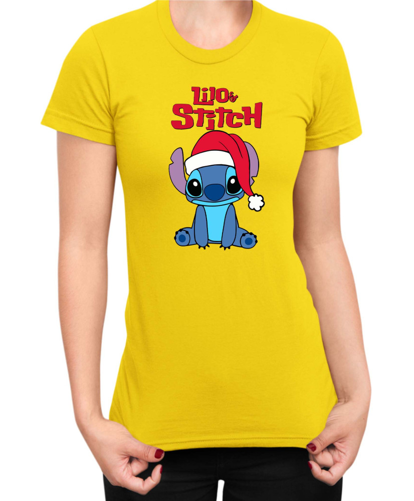 Дамска Тениска Lilo And Stitch Christmas Stitch 02 Дамска Тениска Lilo And Stitch Christmas Stitch 02