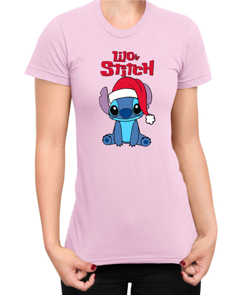 Дамска Тениска Lilo And Stitch Christmas Stitch 02 Дамска Тениска Lilo And Stitch Christmas Stitch 02