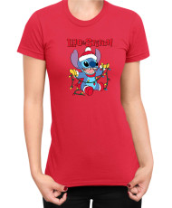 Дамска Тениска Lilo And Stitch Christmas Stitch 04