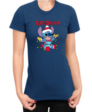 Дамска Тениска Lilo And Stitch Christmas Stitch 04