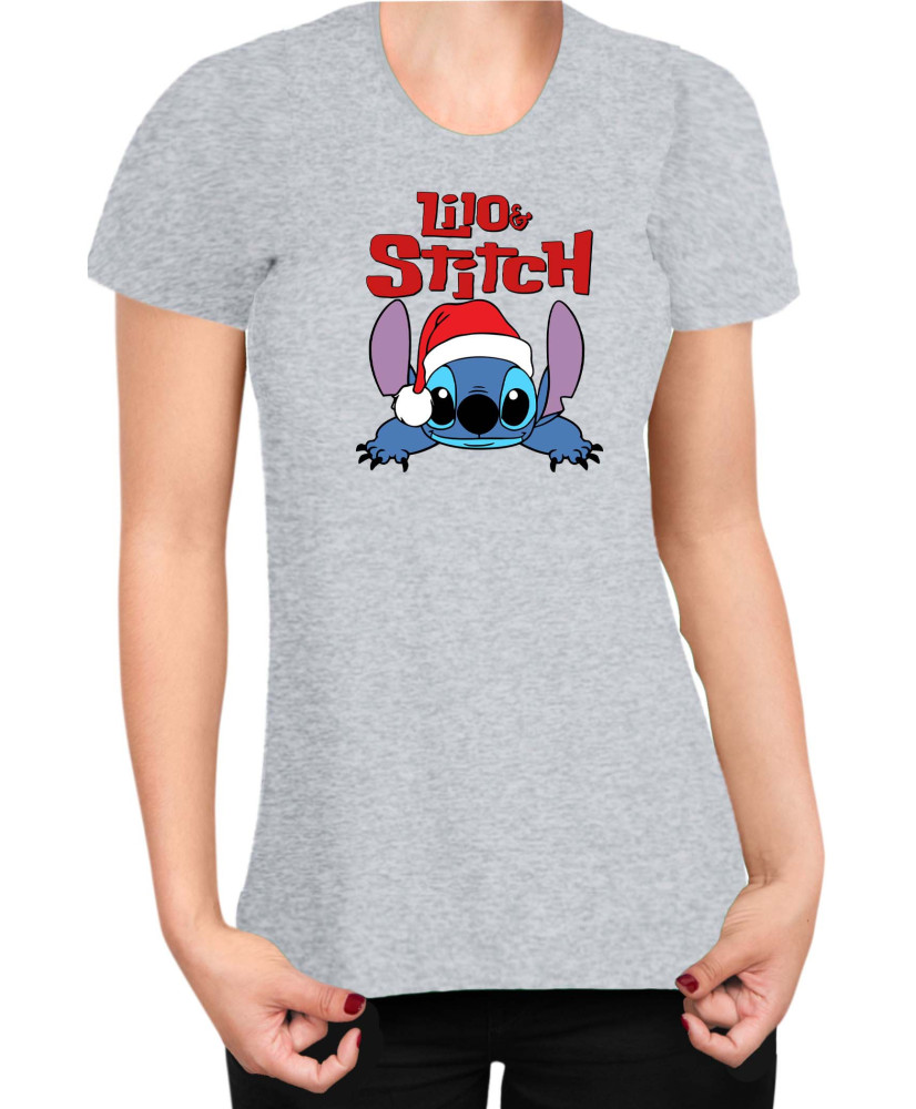 Дамска Тениска Lilo And Stitch Christmas Stitch 07 Дамска Тениска Lilo And Stitch Christmas Stitch 07