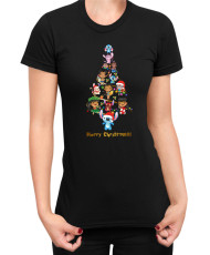 Дамска Тениска Lilo And Stitch Christmas Tree Lilo And Stitch