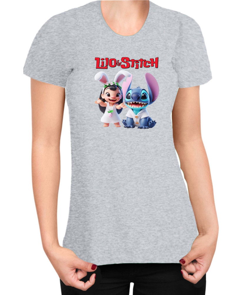 Дамска Тениска Lilo And Stitch Easter Lilo And Stitch 02