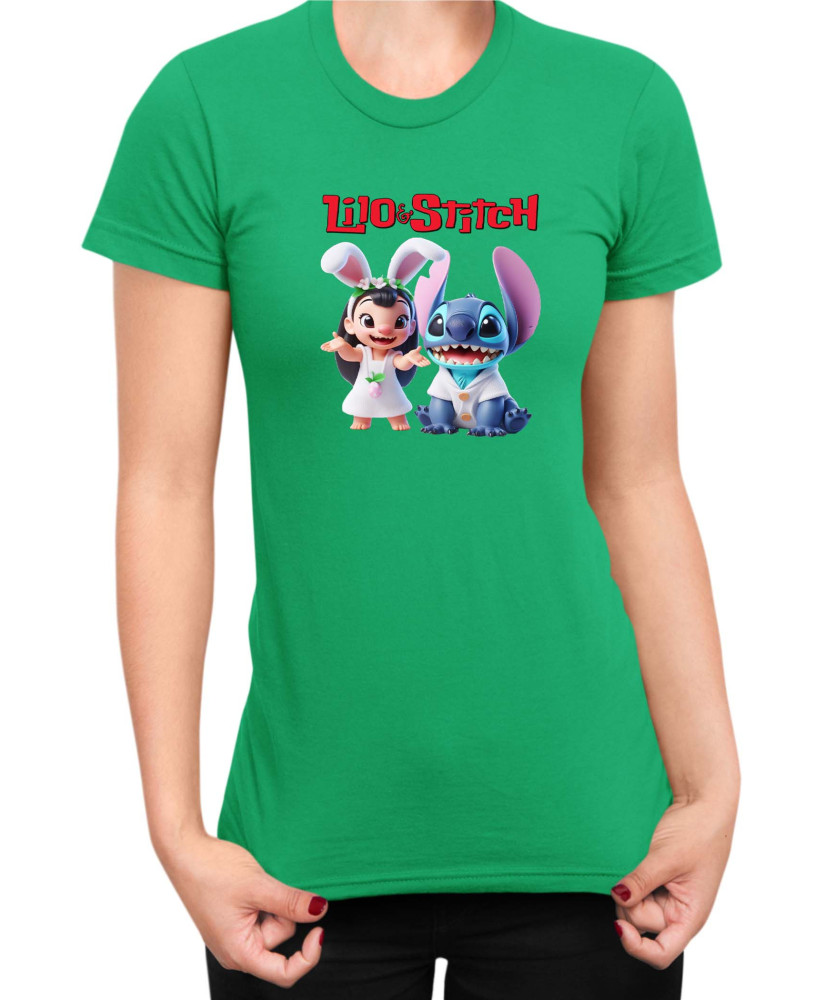 Дамска Тениска Lilo And Stitch Easter Lilo And Stitch 02