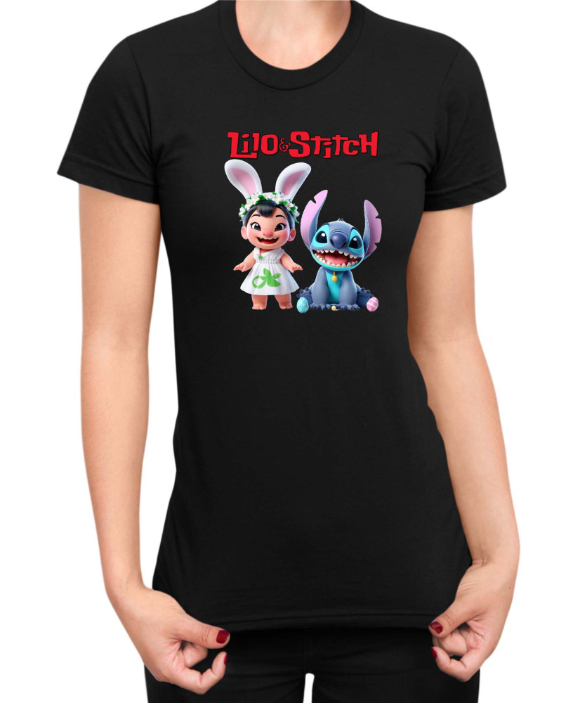 Дамска Тениска Lilo And Stitch Easter Lilo And Stitch 03