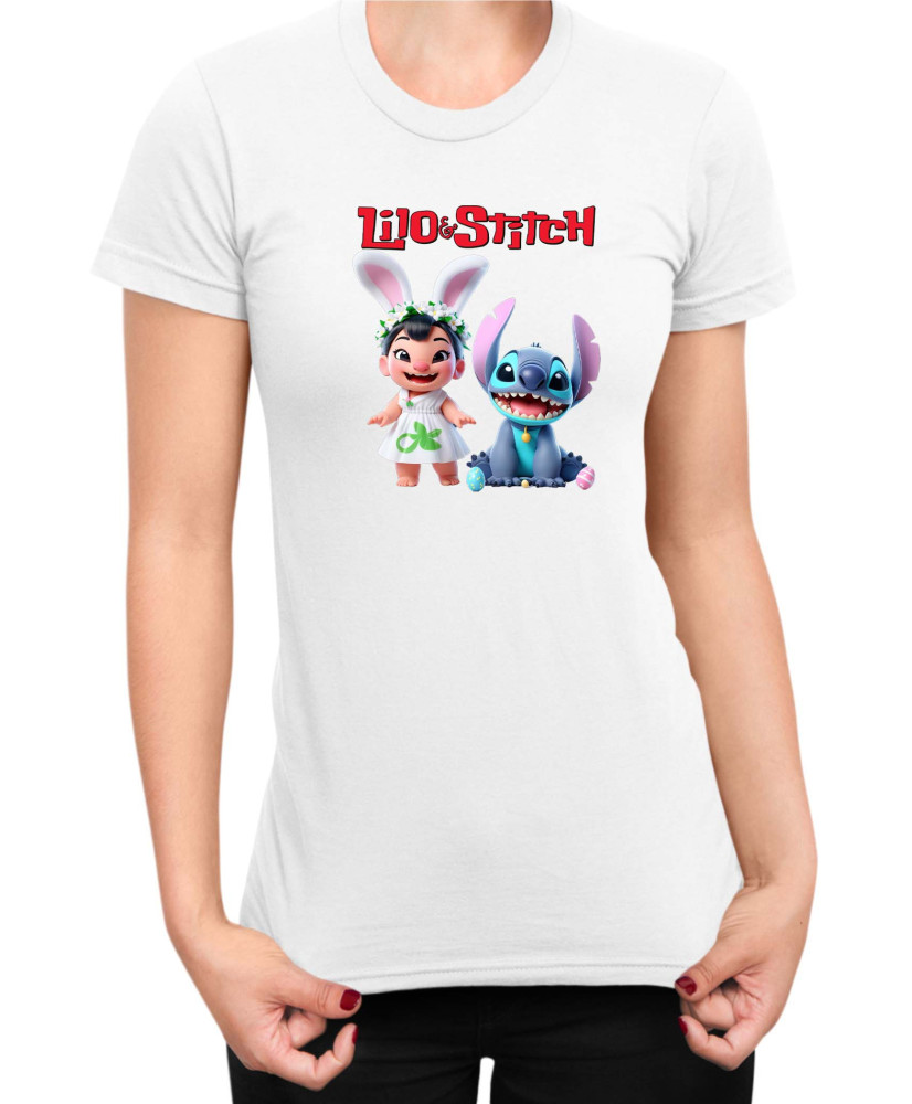 Дамска Тениска Lilo And Stitch Easter Lilo And Stitch 03
