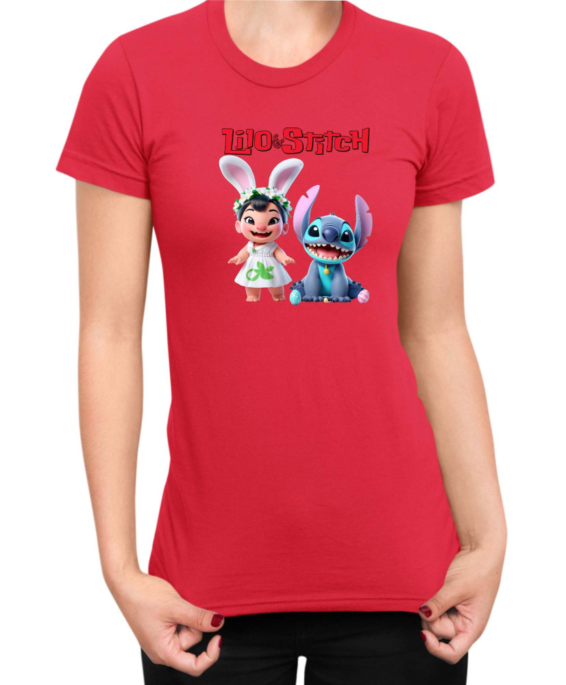 Дамска Тениска Lilo And Stitch Easter Lilo And Stitch 03