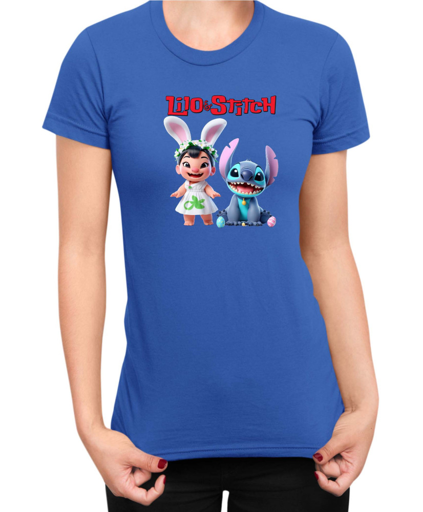 Дамска Тениска Lilo And Stitch Easter Lilo And Stitch 03