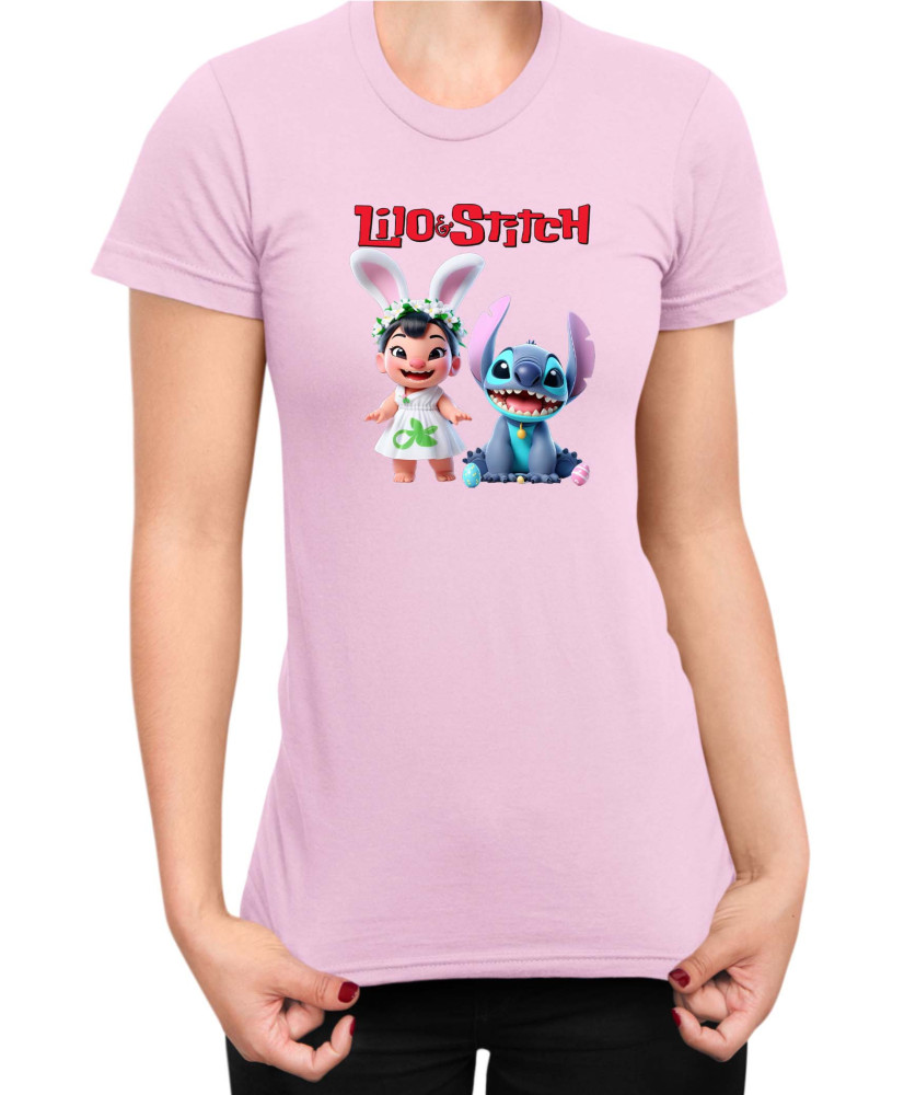 Дамска Тениска Lilo And Stitch Easter Lilo And Stitch 03