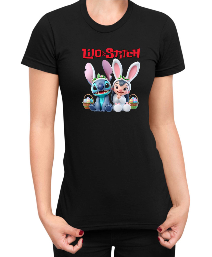 Дамска Тениска Lilo And Stitch Easter Lilo And Stitch 05