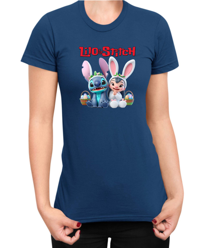 Дамска Тениска Lilo And Stitch Easter Lilo And Stitch 05