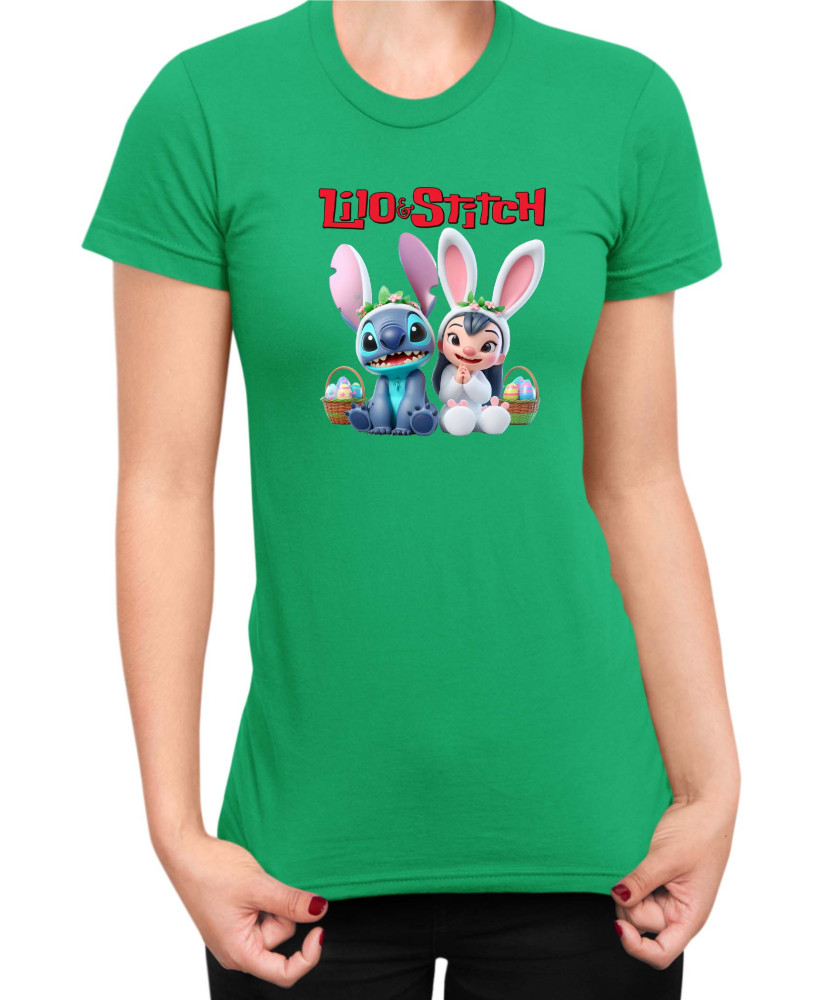 Дамска Тениска Lilo And Stitch Easter Lilo And Stitch 05