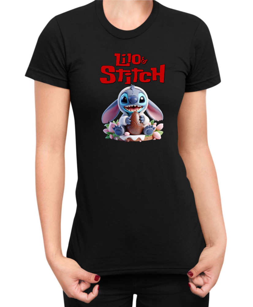 Дамска Тениска Lilo And Stitch Easter Stitch 01