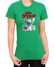 Дамска Тениска Lilo And Stitch Easter Stitch 02