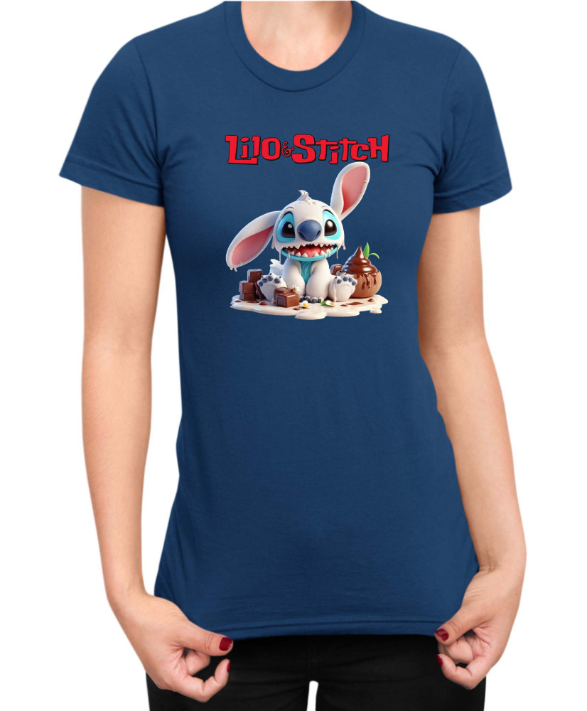 Дамска Тениска Lilo And Stitch Easter Stitch 03