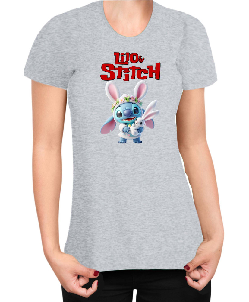 Дамска Тениска Lilo And Stitch Easter Stitch 04