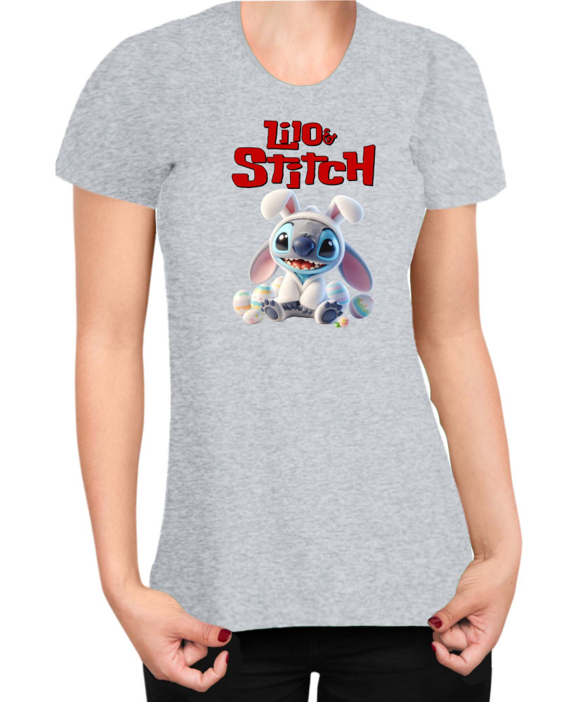 Дамска Тениска Lilo And Stitch Easter Stitch 05