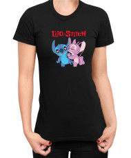 Дамска Тениска Lilo And Stitch Stitch And Angel 02
