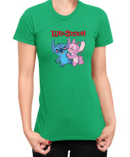 Дамска Тениска Lilo And Stitch Stitch And Angel 02