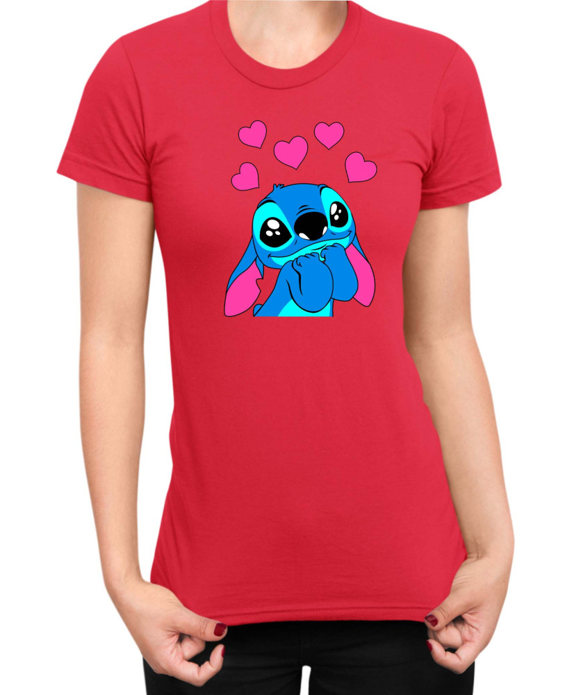 Дамска Тениска Lilo And Stitch Stitch Love 01