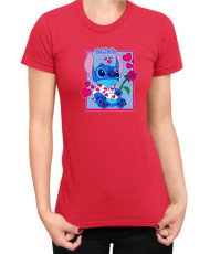 Дамска Тениска Lilo And Stitch Stitch Love 02