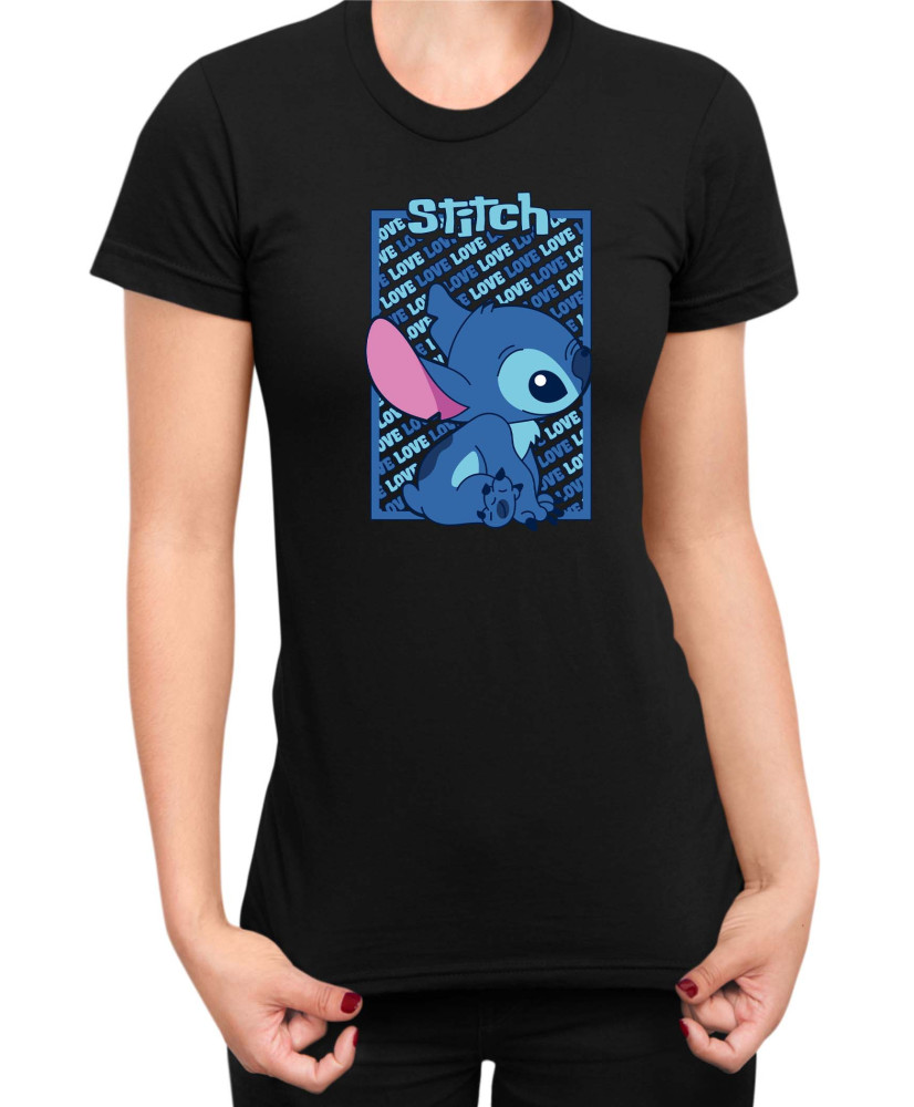 Дамска Тениска Lilo And Stitch Stitch Love 03