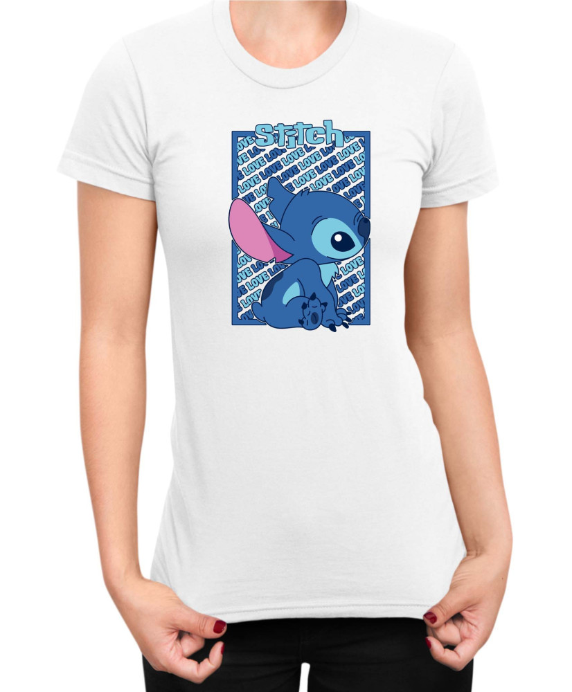 Дамска Тениска Lilo And Stitch Stitch Love 03