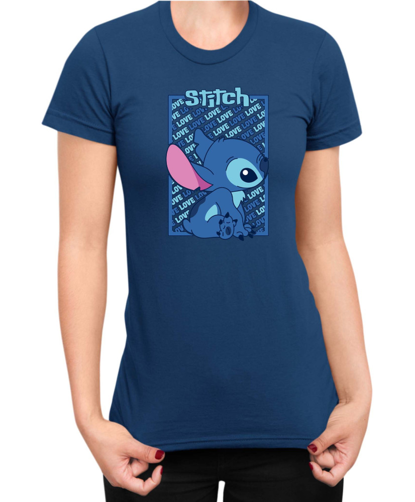 Дамска Тениска Lilo And Stitch Stitch Love 03