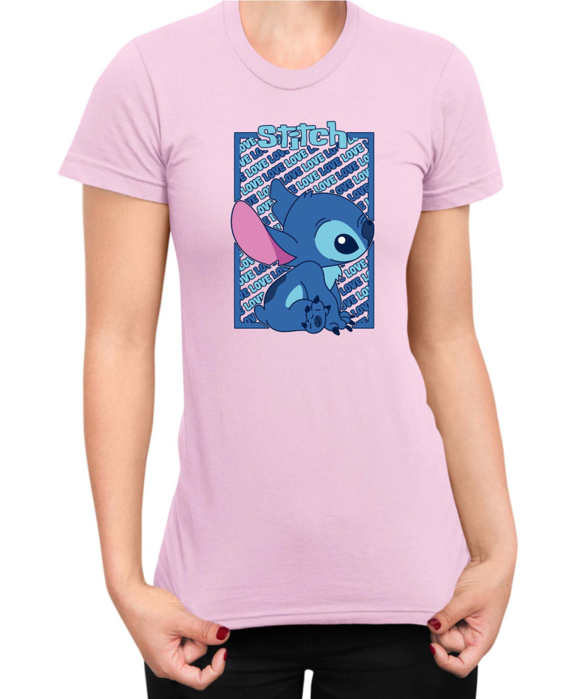 Дамска Тениска Lilo And Stitch Stitch Love 03
