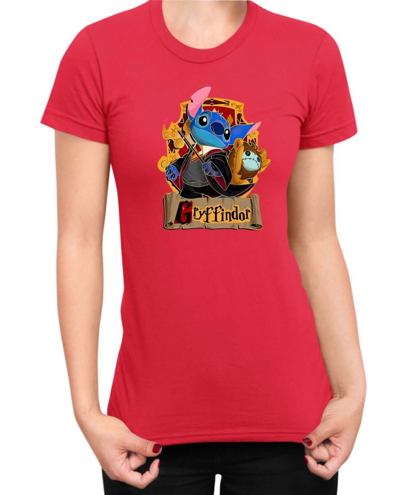 Дамска Тениска Lilo And Stitch Stitch Potter Gryffindor