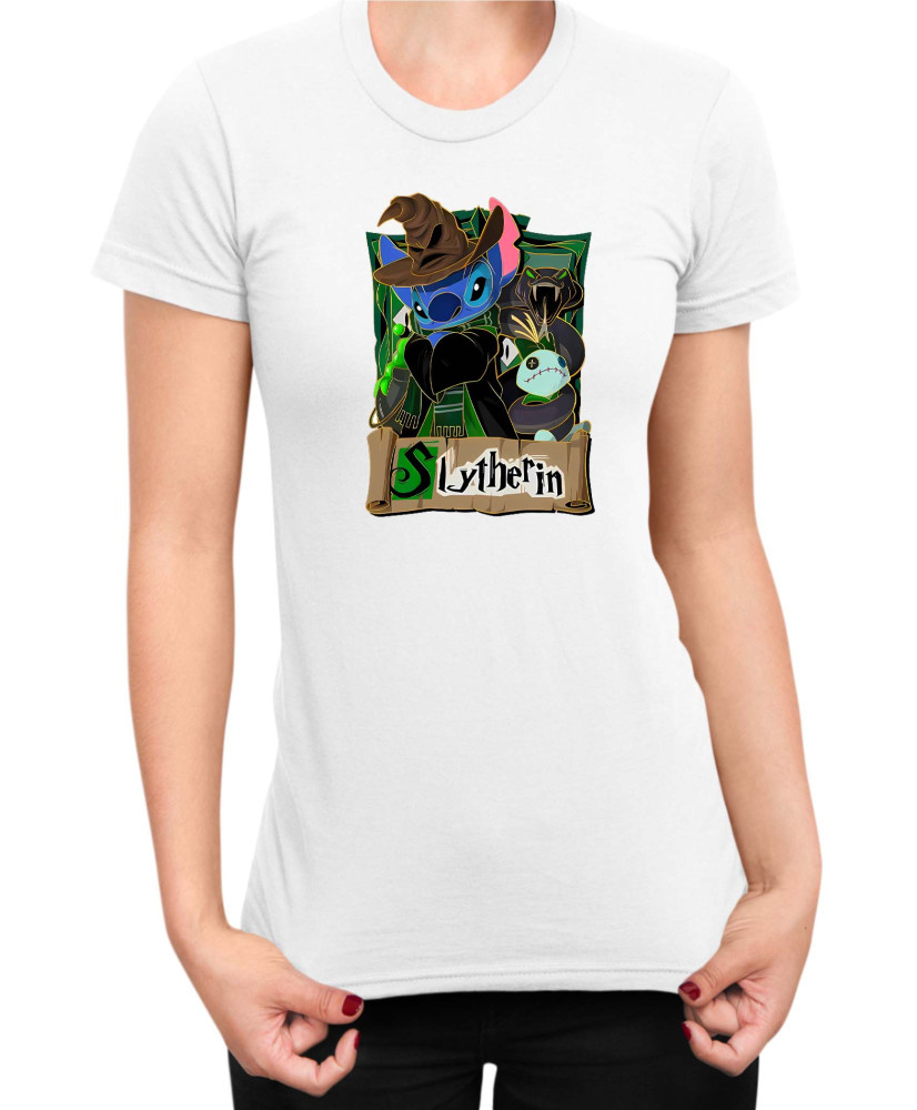 Дамска Тениска Lilo And Stitch Stitch Potter Slytherin