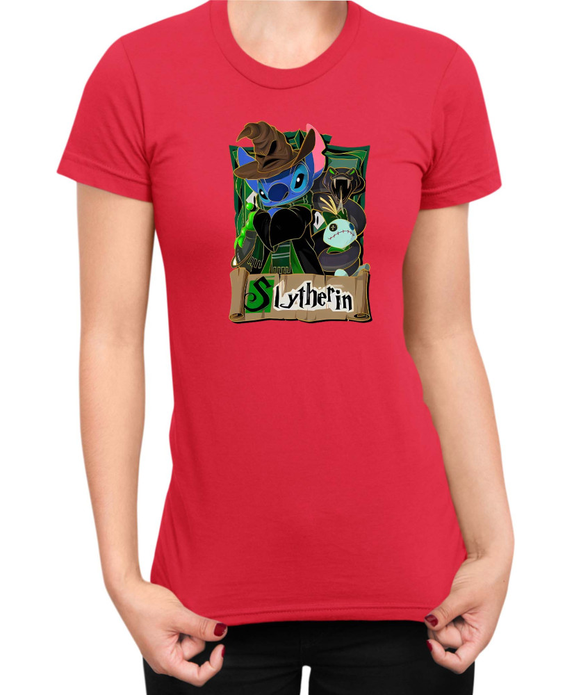Дамска Тениска Lilo And Stitch Stitch Potter Slytherin