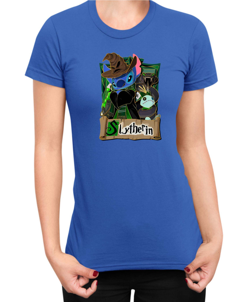 Дамска Тениска Lilo And Stitch Stitch Potter Slytherin