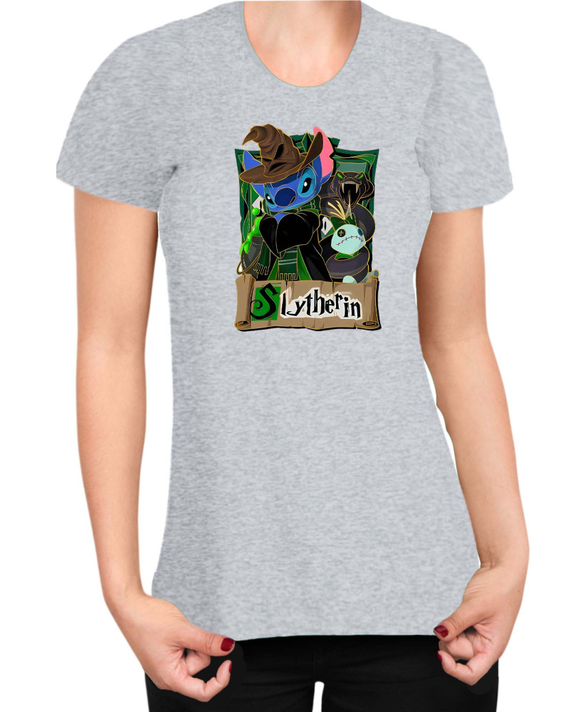 Дамска Тениска Lilo And Stitch Stitch Potter Slytherin