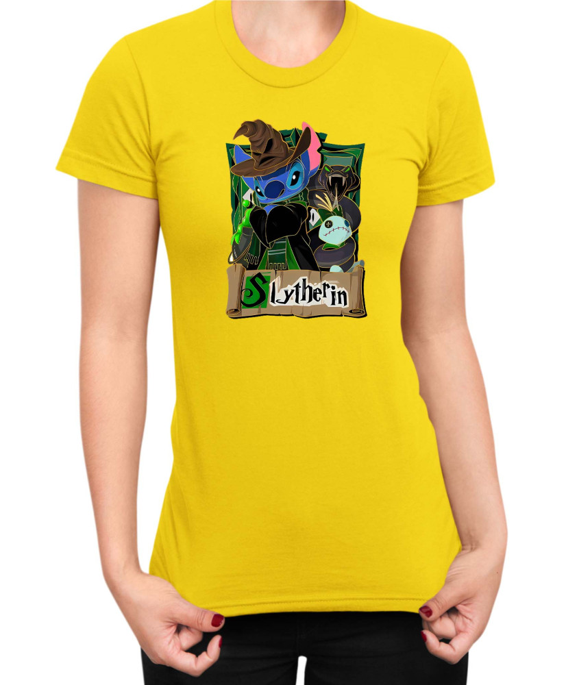 Дамска Тениска Lilo And Stitch Stitch Potter Slytherin