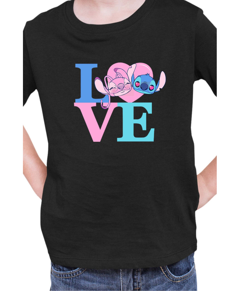 Детска Тениска Lilo And Stitch Angel Love Stitch