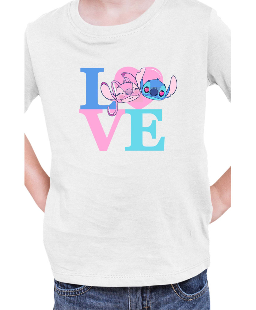 Детска Тениска Lilo And Stitch Angel Love Stitch