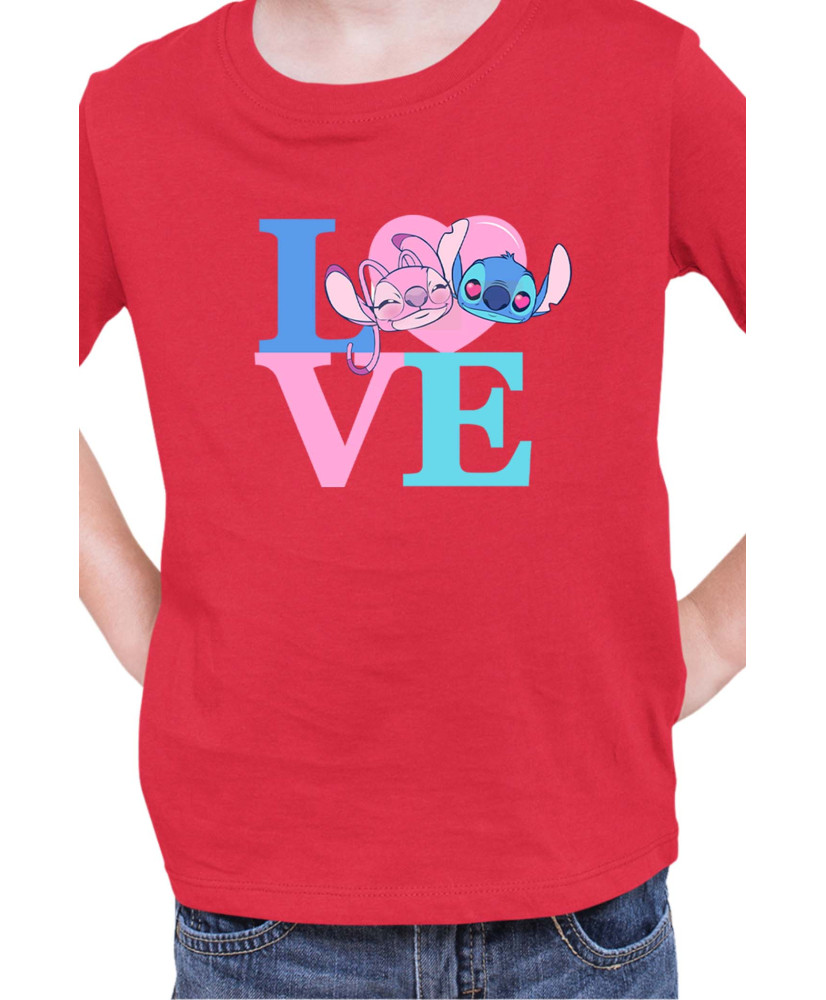 Детска Тениска Lilo And Stitch Angel Love Stitch
