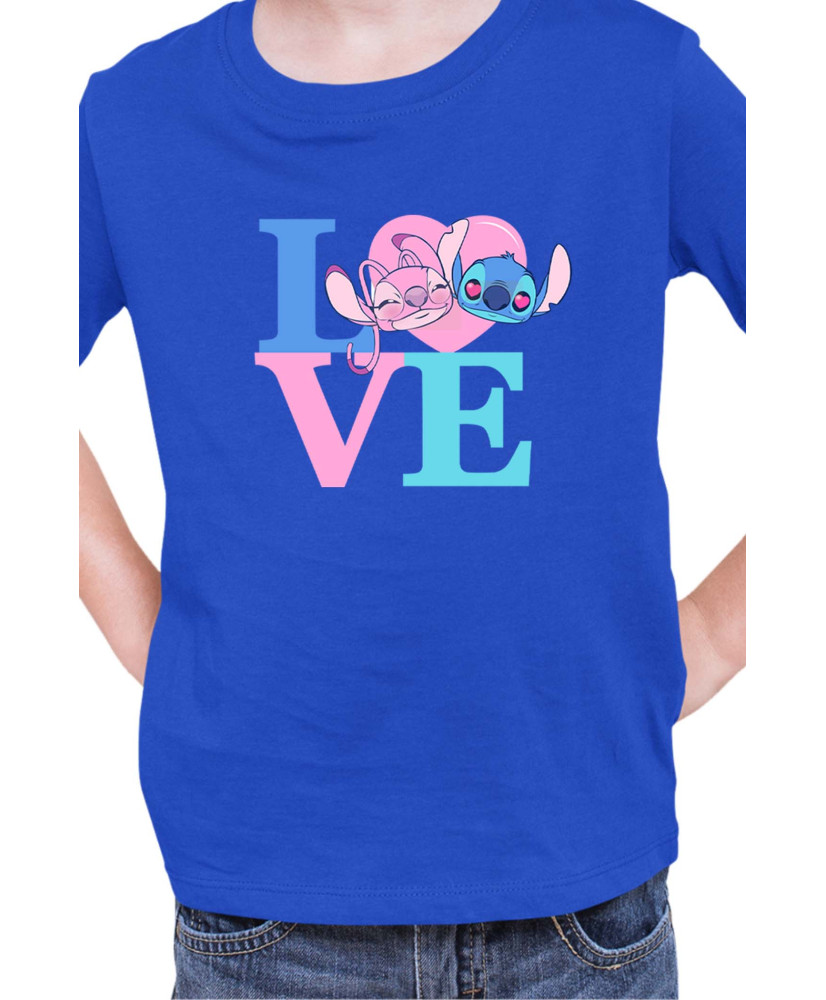 Детска Тениска Lilo And Stitch Angel Love Stitch